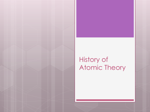History of Atomic Theory PPT