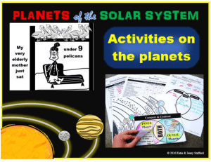 Inner & Outer Planets Activities