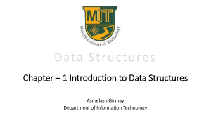 01. Introduction to Data Structures