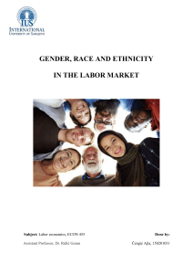 Gender, race and ethnicity in the labor market
