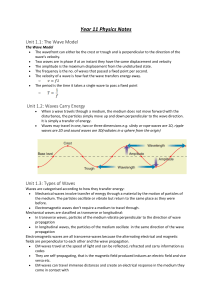 Year 11 Yearly Notes - Physics