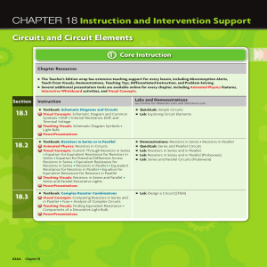 Circuits & Circuit Elements: Textbook Chapter