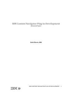 IBM Content Navigator - Advanced Development Course