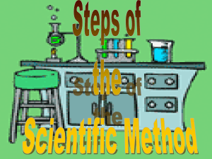 Scientific Method L. Taylor