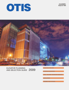 Otis Elevator Planning and Selection Guide