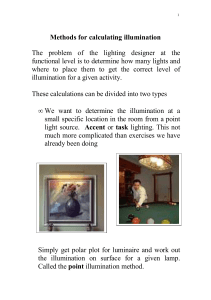 Methods for Calculating Illumination