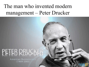 The man who invented modern management – Peter vishal