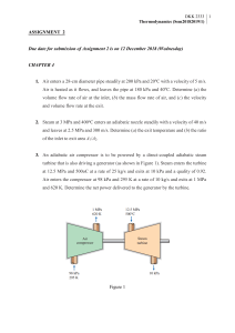 Thermodynamics Assignment: Fluid Flow, Heat Engines, COP