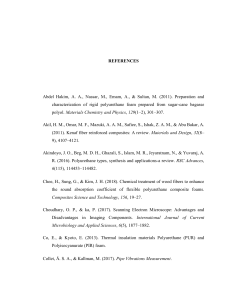 Polyurethane & Composite Materials References