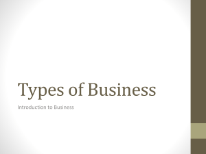 2 -Types of Business