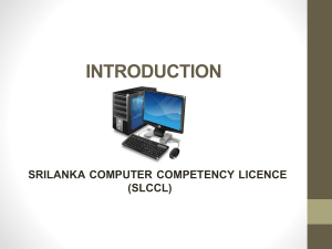 Introduction To Computer Competency Licence
