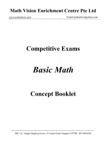 Basic math-CExams 1