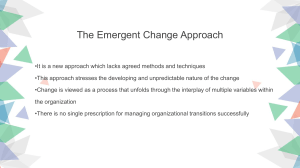 approach in implementing change