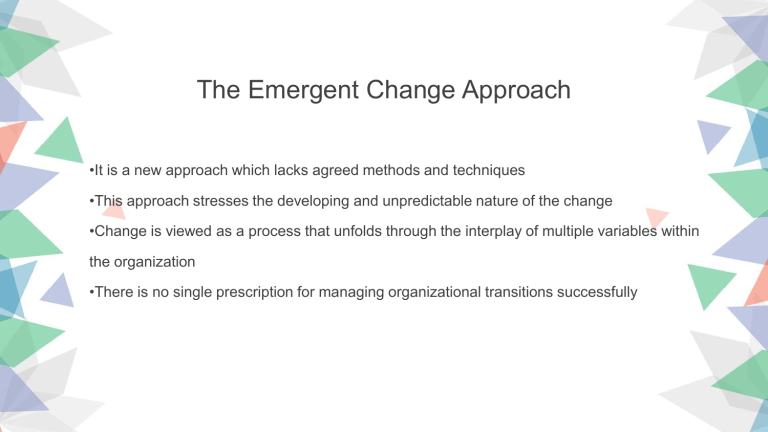 Change Approach Meaning