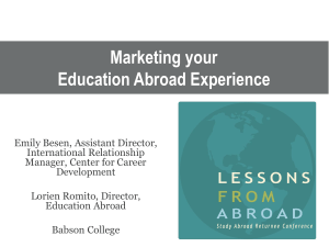 LFA NE 2017 Marketing-Your-Education-Abroad-Experience