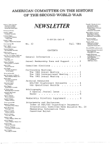 Index NSA-CSS Cryptologic Docs NARA June 1984
