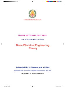 Basic Electrical Engineering - Theory English Medium 20.5.18