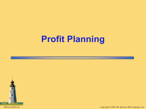 7 Profit Planning