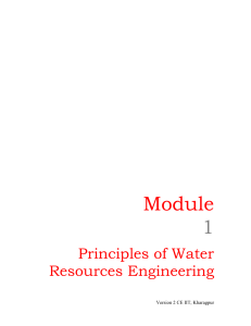 Surface and Ground Water Resources