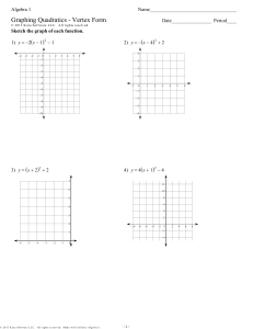 Vertex Form