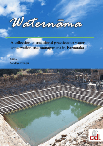 Karnataka Water Conservation: Traditional Practices