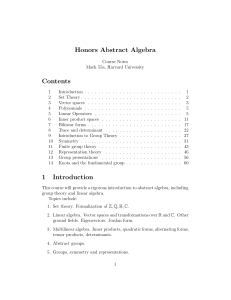 MATH 55A 1-26 LIN  46-55 REP THEORY 60-68 KNOTS