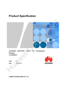 HUAWEI EM770W Product Specification V2.0