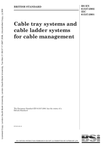 IEC 61537-2001 (Cable Management)