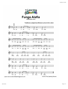 funga alafia lead sheet