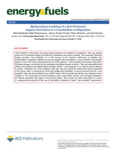 Dust Flame Modeling: Counterflow Configuration Analysis