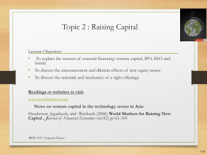 Topic 2  Raising Capital  edited for A181 CF UG