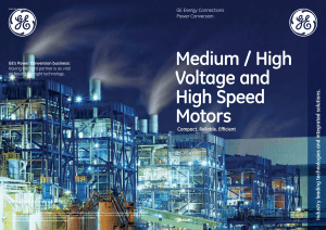GEPC Medium High Voltage and High Speed Motors Brochure