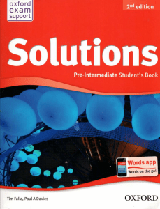 Solutions 2nd Ed - Pre-Int - SB