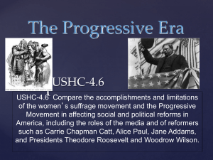 4.6 The Progressive Era (1)