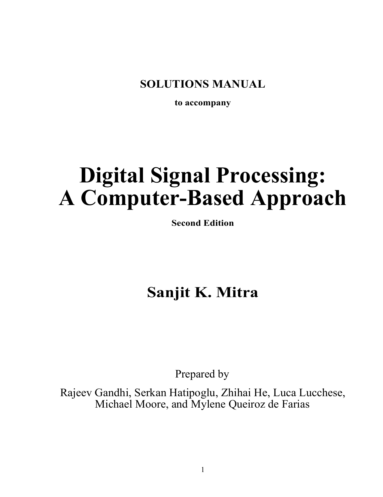 Digital signal processing 2nd mitra solution ElectroVolt.ir