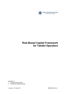 (c)Risk-Based Capital Framework for Takaful Operators