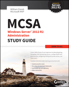 MCSA Windows Server 2012r2 Administration Study Guide Exam 70411
