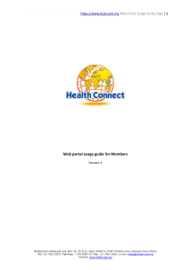 HealthConnect usage guide for Members