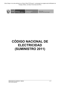 codigo nacional de electricidad suministro