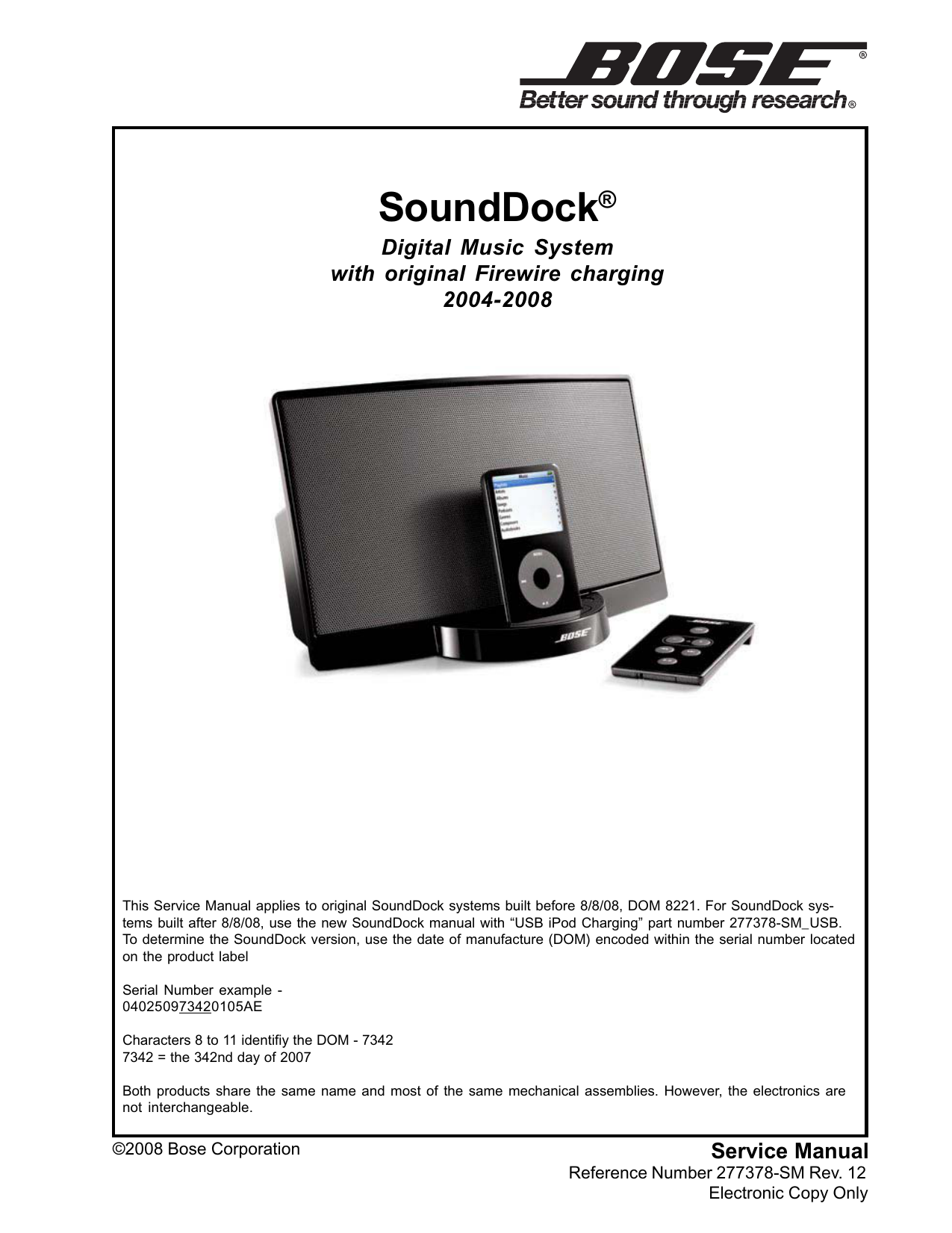 bose sounddock series 1 manual