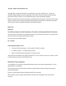 Gas laws