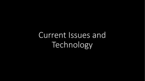 Current Issues and Technology