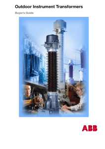 ABB Buyers Guide Instrument Transformers