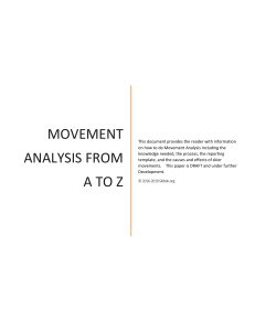 Movment Analysis from A to Z     20190104A