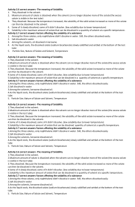 Solubility Worksheet: Meaning & Factors