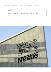 Report The development of Nestle in Japan