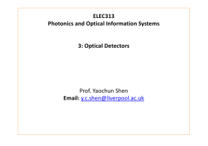 Optical Detectors