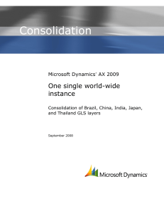 One single instance GDL Consolidation EN-US