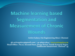 Machine learning based Segmentation and Measurement of Chronic Wounds