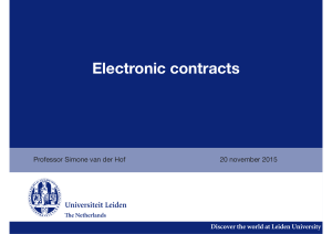 Lecture 3 electronic contracts BB